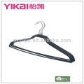 Set of 3pcs PVC coated metal shirt hanger with trousers bar